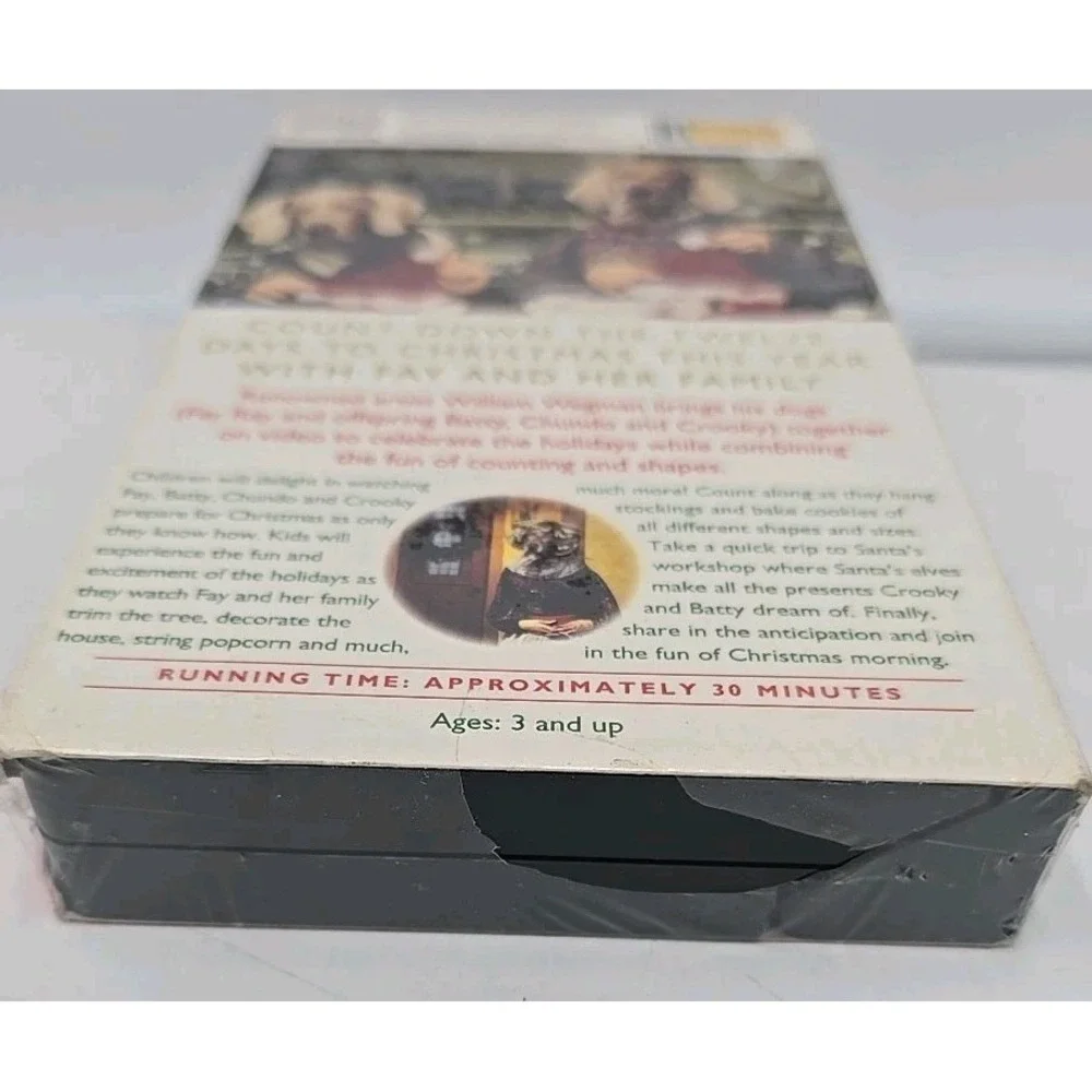 William Wegman Fay's‎ 12 Days of Christmas VHS Video NEW Tape Kidvision Warner